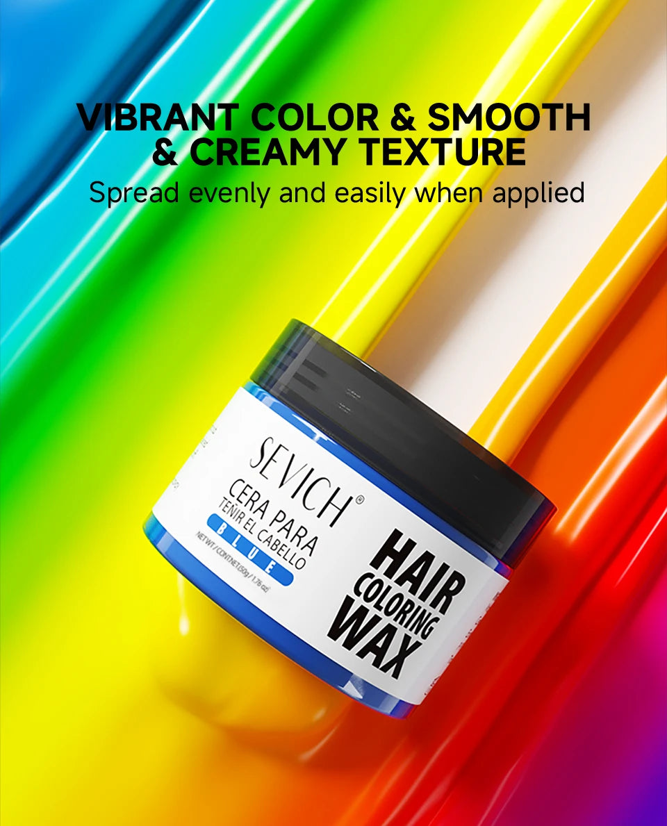 13 colors Halloween Hair Colour Wax 50g/120g DIY Temporary Dye Hair Mud Wax Hair Colour Cream For Daily Party Cosplay Men&Women