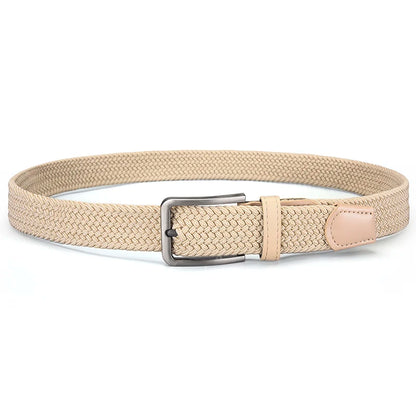 Men's Outdoor Adventure Stretch Belt Fashion Retro Casual Pants Shorts Simple Personalized Men's Tactical Belt