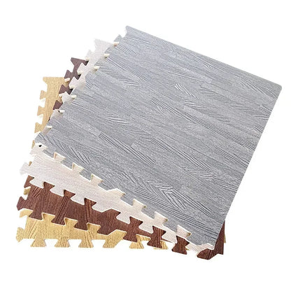 8/16Pcs Wood Baby Play Mat Floor Rug Thickened Foam Floor Children's Non-slip Crawling Pad Suitable for Living Room and Bedroom