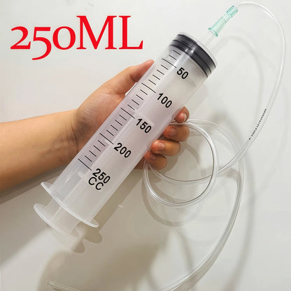 1 set of syringe type water suction/injection dual-use automotive tools, which can be used to suction/inject engine oil/gasoline