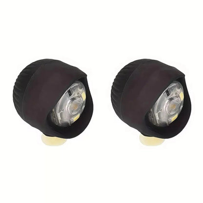 2pcs Hollowed-Out Shoes Lights Glowing Slipper Decoration Charm Headlights For Crocs Cloggs Shoe Headlight Waterprof Hiking