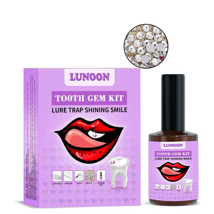 Tooth Jewelry Kit DIY Teeth Gems Set 7ml Glues Light Firm Reliable Clear Precious Stone Crystal Tooth Ornaments Jewellery