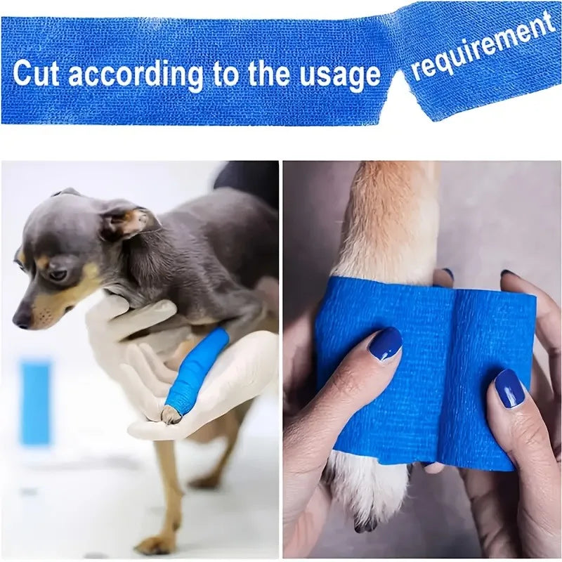 10pcs Elastic Self-Adhesive Athletic Tape Bandage 2.5/5/10cm Non-Woven Universal Fit for Sports Foot Support Joint Protection
