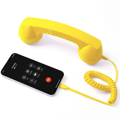 Wired Type-C Mobile Calls Telephones Receiver Antique Style Call Accessory Plug Play Clear Calls Handset Headset Companion
