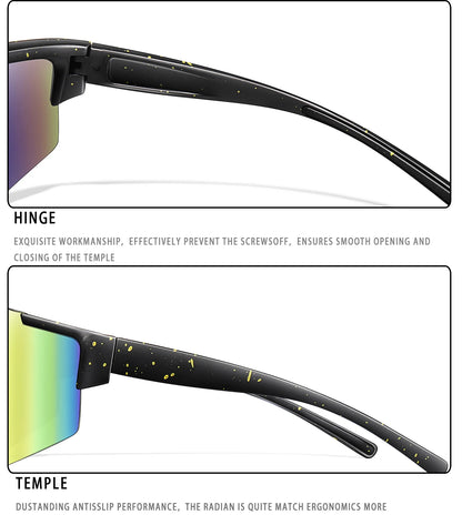 LOISRUBY Band New Style Cycling Sunglasses Sports Bike Glasses Men Women Mtb Bicycle Eyewear Large Windproof Eyewear UV400