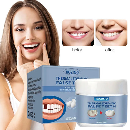 Moldable False Teeth, Tooth Repair Granules, Tooth Beads, Temporary Filling for Rooth, Broken Tooth Repair Kit, Thermal Fit Q6N2