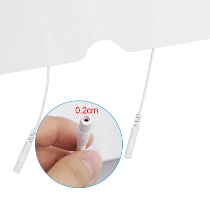 1Pcs EMS Electrode Pads 2 mm Plug 34x13cm for Shoulder Acupuncture Muscle Stimulator Massager TENS Physiotherapy Pad Health Care