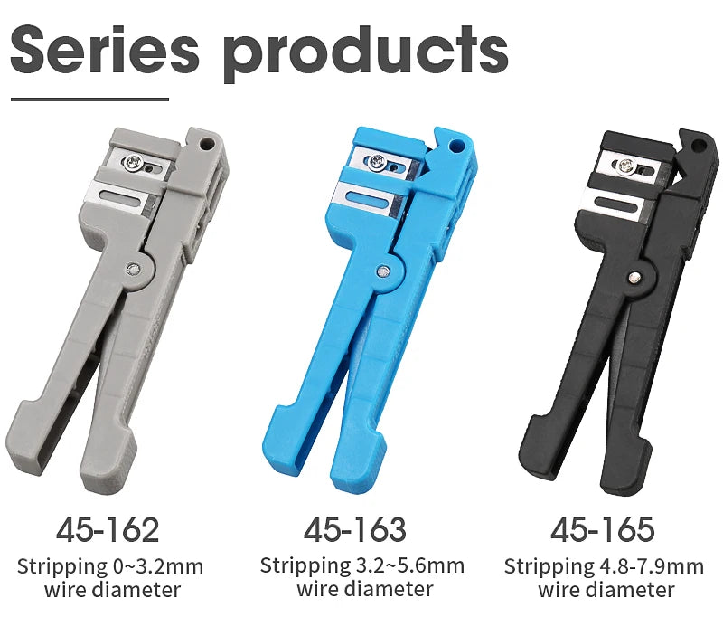45-162 45-163 45-165 Fiber Optic Stripper Coaxial Cable Stripper Optical Cable Slitter Wire Stripper Tool Beam Tube Stripper