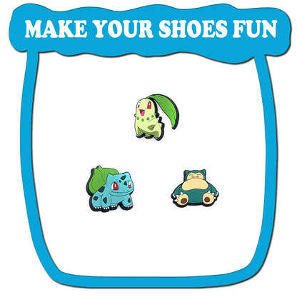 47/27/20Pcs Potdemiel Pokémon Series Shoe Charms For Slides Sandals,PVC Shoe Decorations Accessories For Christmas Birthday Gift