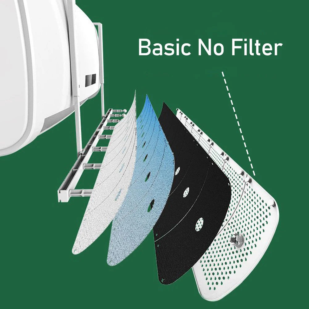 Wall Mounted Air-Conditioning Baffle Adjustables Anti Direct Blowing Windshield Baffles with 8 Leaves Air-Diverter Cover