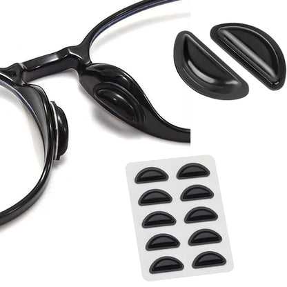 5/10 Pairs Super Sticky Anti Slip Eyeglass Nose Pads Soft Silicone Adhesive Glasses Nose Pad for Plastic Frame Glasses Parts
