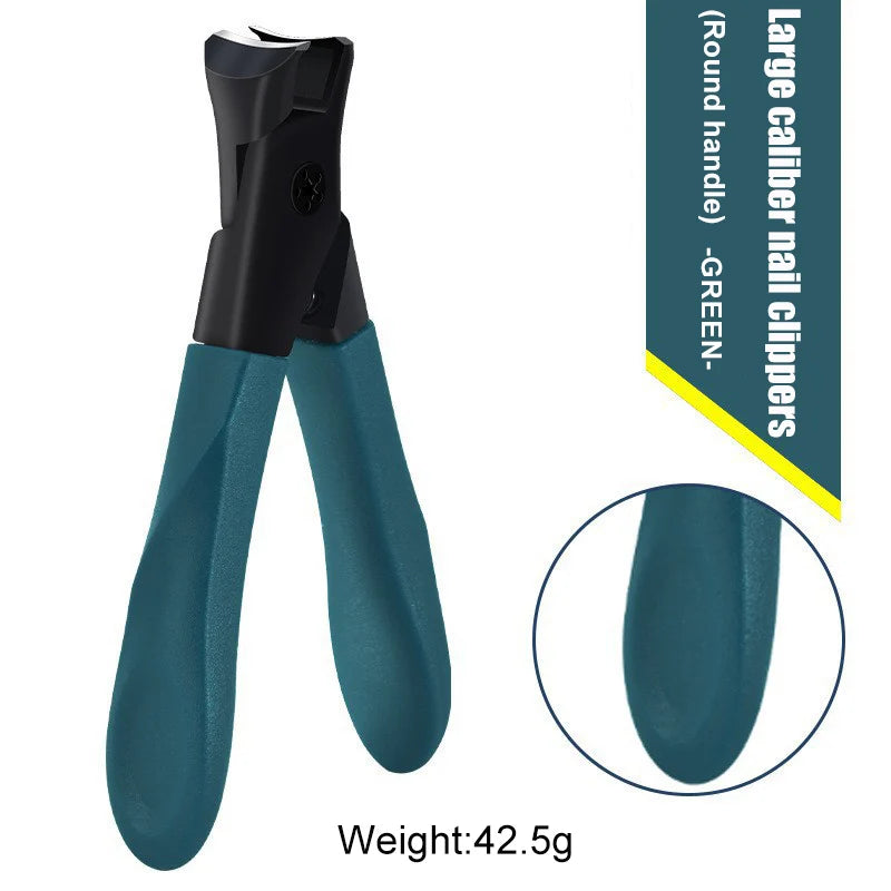 Large Size Stainless Steel Nail Clipper - Professional Toenails Trimmer Thick Hard & Durable Nail File for Household Use