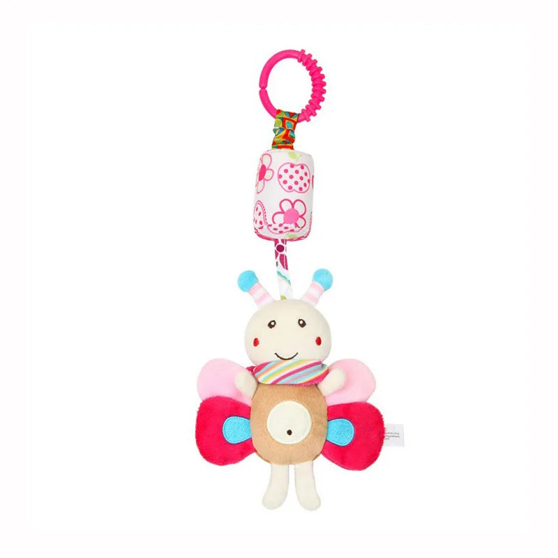 Newborn Baby Plush Stroller Toys Baby Rattles Mobiles Cartoon Animal Hanging Bell Educational Baby Toys 0-12 Months Speelgoed