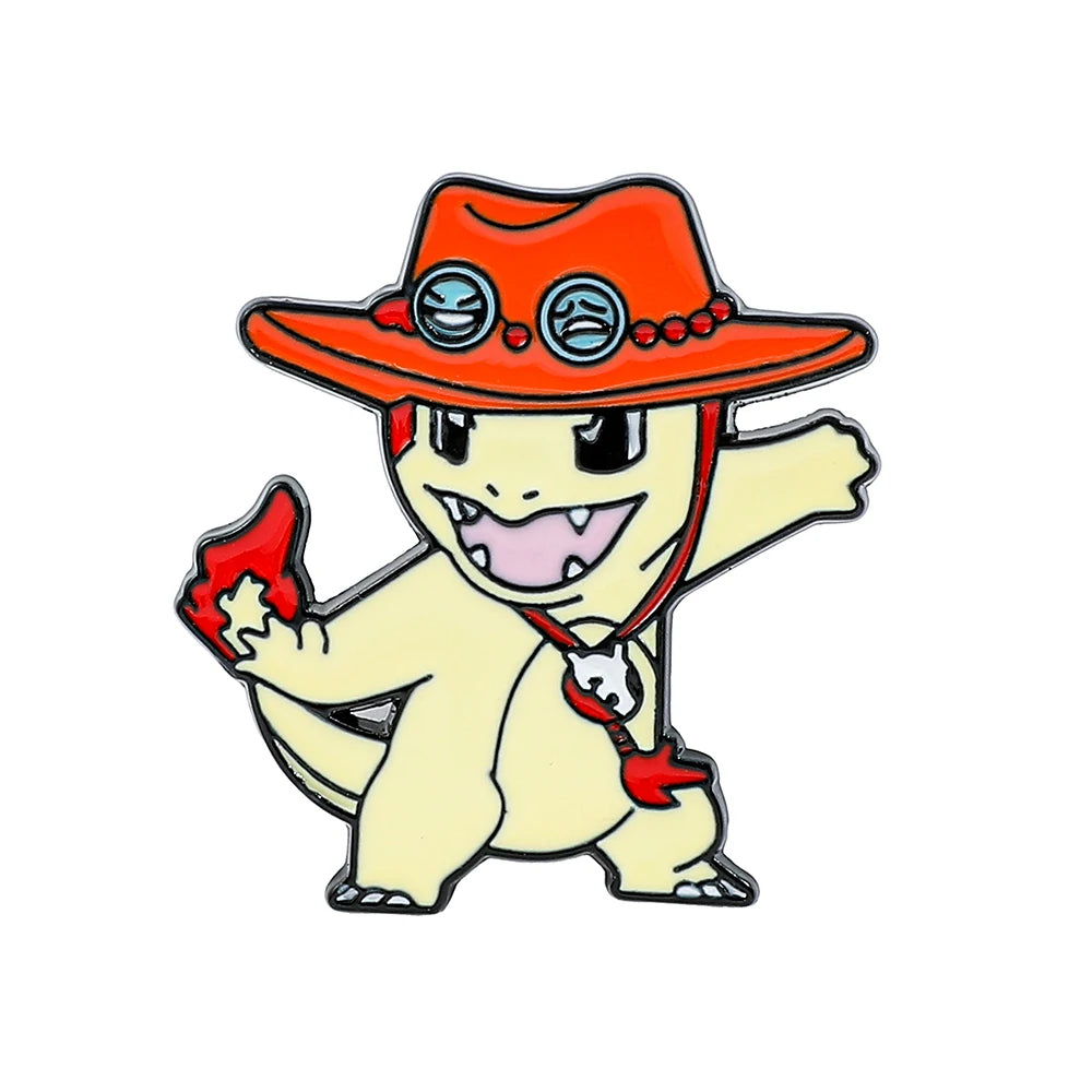 Pokemon Anime Enamel Lapel Pin - Japanese Cartoon Collectible Badge Cute Design Ideal Gift for Children Backpack Hat Collar Broo