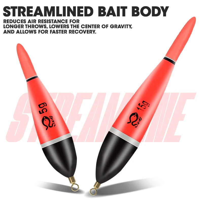 TAIYU 5g/10g/15g Luminous Fishing Night Float High Quality Fishing Floats Lightweight Pressure Resistance Tackle Tool Supplies