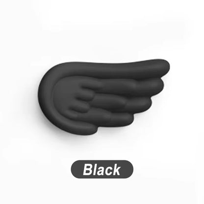 Keyboard Mouse Wrist Rest Angel Wing Memory Foam Mouse Pad Set Wrist Support Ergonomic Non-Slip For Office PC Laptop Easy Typing