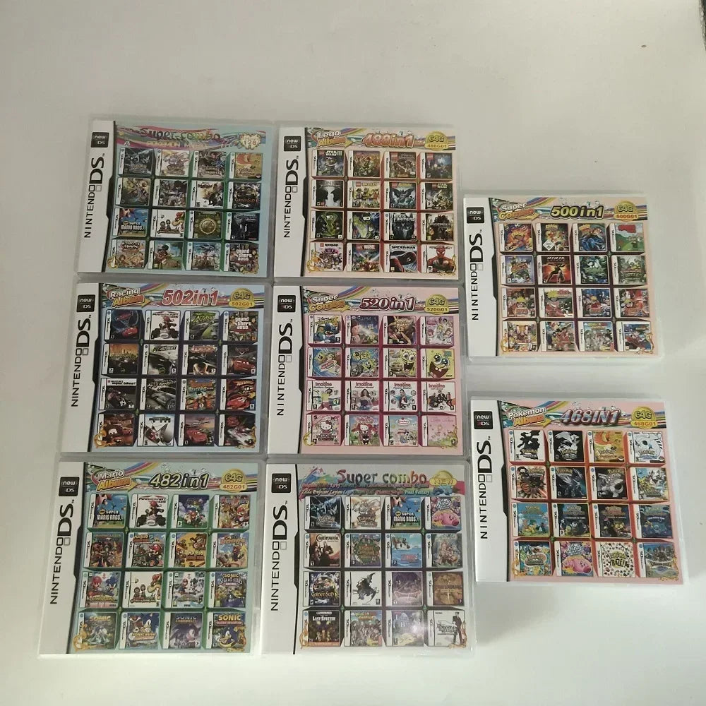 Pokemon DS NDS 3DS Game Card Simplex 486/489/500/520/5208/510/482/468 In1 Video Games Cartridge For NDS NDSL NDSi 3DS 2DS