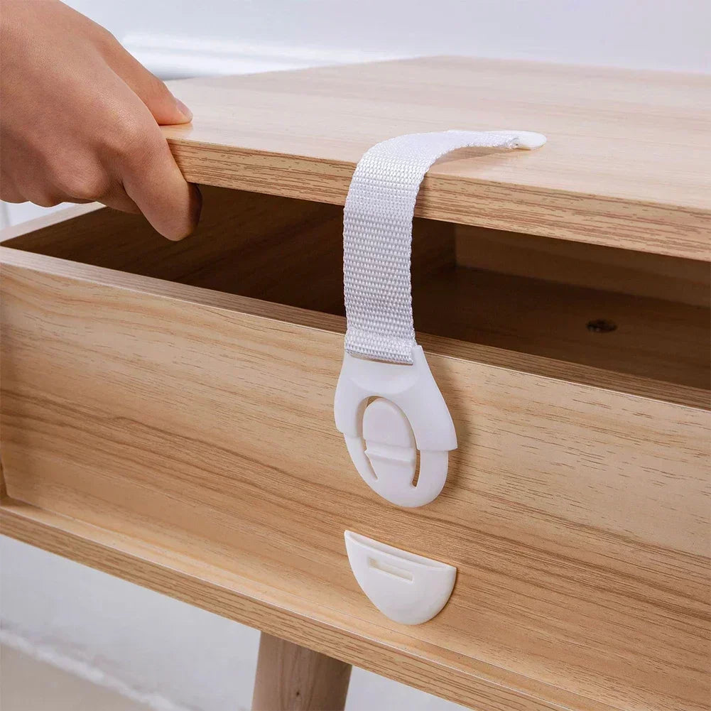 Child Safety Cabinet Lock Kids Security Protection Drawer Door Cabinet Lock Plastic Protection Baby Safety Door Lock