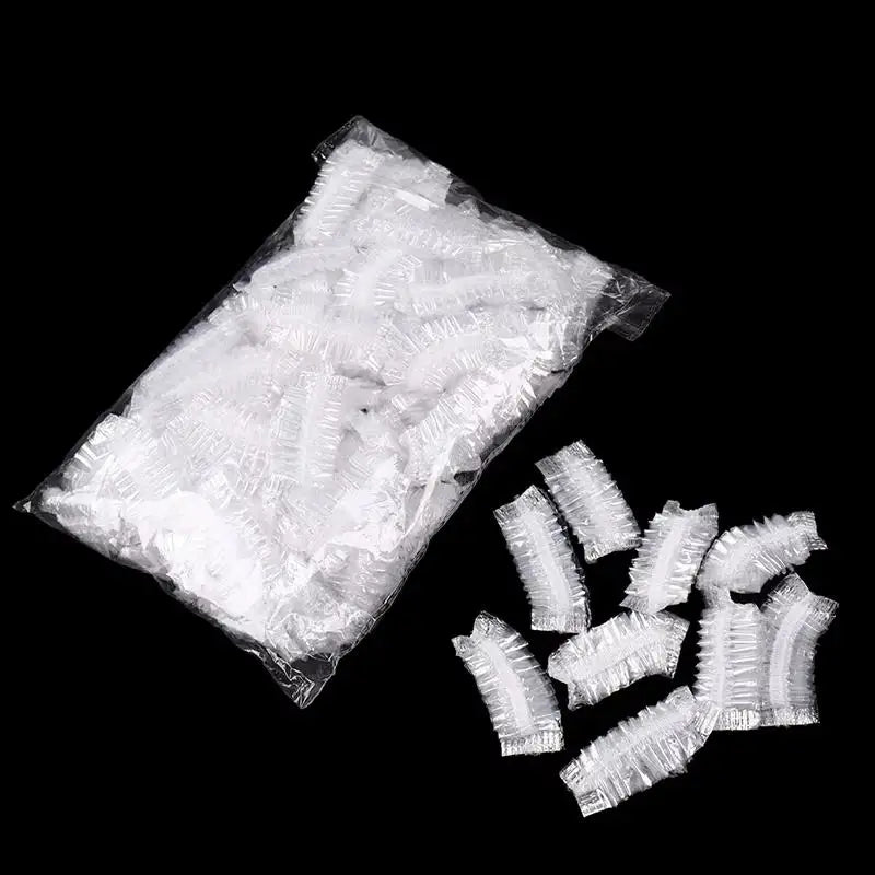 1-500pcs Disposable Hair Dye Earmuff Waterproof Ear Cover Baking Oil Wash Shower Bathing Barber Hairdressing Cleaning Accessorie
