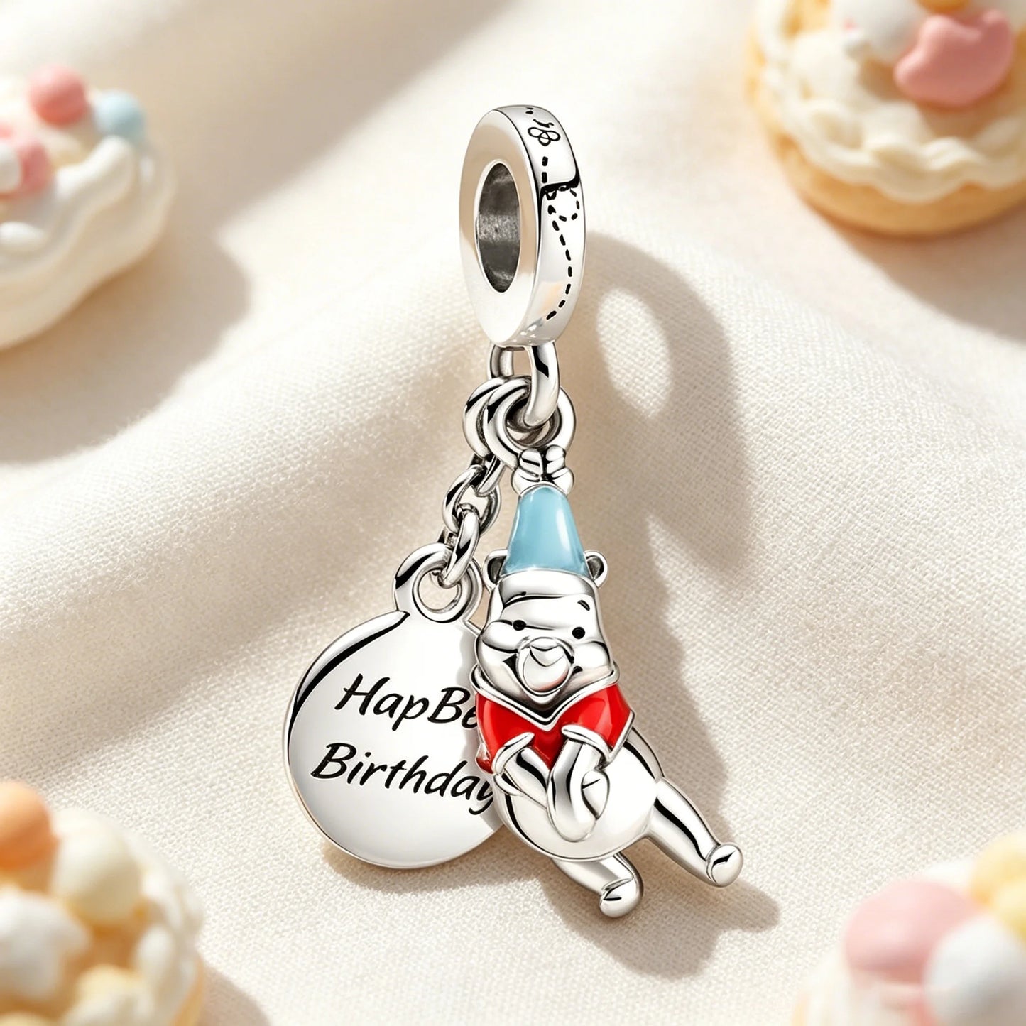 Hot Disney Winnie the Pooh Piglet Tigger Charm Pendant Original Bracelet Necklace Beads For Diy Jewelry Women Gift