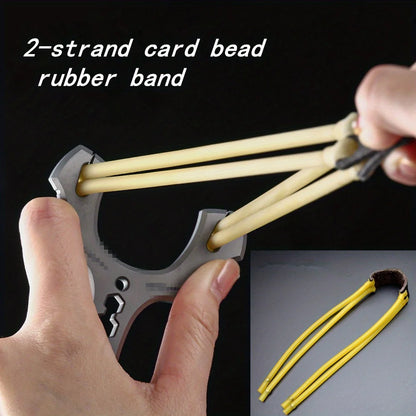 2pcs Slingshot Card bead rubber band Slingshot replaces elastic rubber band, round rubber band and slingshot accessories.