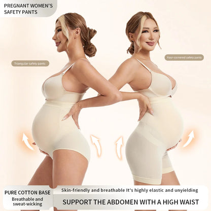 Seamless Panties for Women Boxer Safety Pants Comfort Pregnant Clothes Soft Breathable Maternity Underwear Plus Size Panties