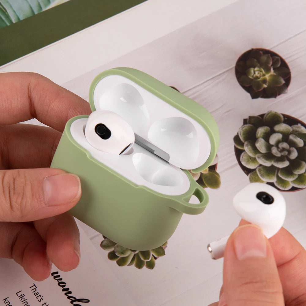 Wireless Headset Silicone Cover For AirPods 4 4th Generation 2024 Case For AirPods4 Air Pods 4 Coque Soft TPU Fundas With Hook