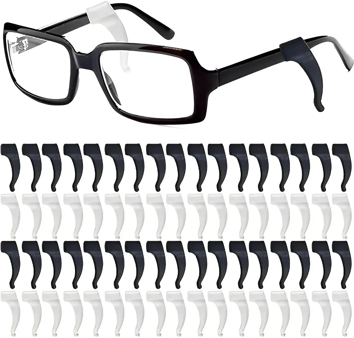 2/40pcs Silicone Ear Hook Anti-slip Glasses Leg Ear Sleeve Bracket Fastener Sunglasses Accessories Grip Anti-fall Eyewear Holder