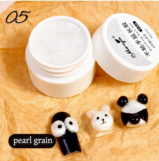 3D Nail Gel, Non-Sticky Hard Long-Lasting Overlay, Creates 3D Bow Geometric Letter Shapes, Salon Quality, Soluble Residue-Free A