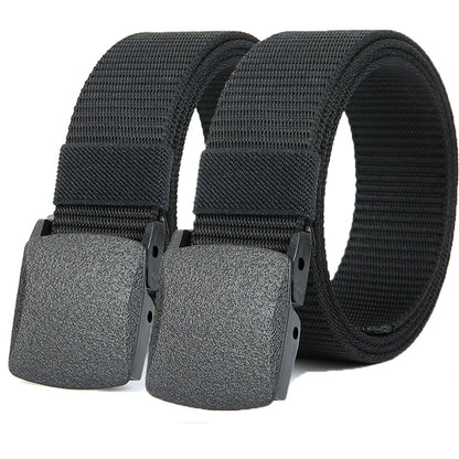 Military Automatic Buckle Nylon Belt Outdoor Hunting Multifunctional Tactical Canvas Belt High Quality Men Belt