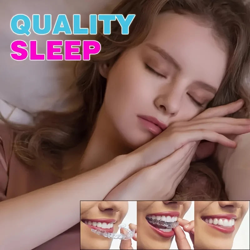 Silicone Mouth Guard Teeth Protector Night Guard Mouth Tray for Bruxism Grinding Non-snoring Teeth Whitening Protection