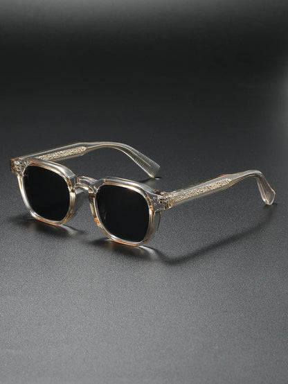 New Polarized Sunglasses Unisex Metal Core CP Square Sun Glasses Rivets Women Shades Driving Glasses