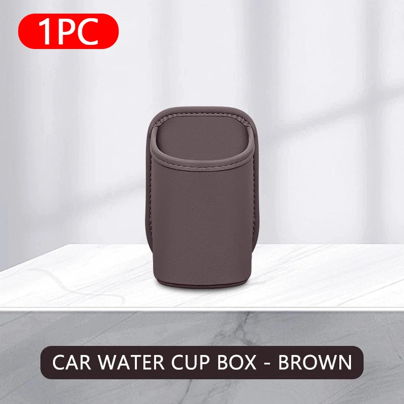 SEAMETAL Universal Car Door Cup Holder Box Back Clip Design Drink Rack Storage Bin Car Seat Back Water Cup Box Organizer Pocket