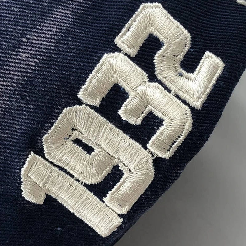 Men Women Cotton Embroidered Letter Printed Baseball Cap Cowboy Hip Hop Dance Club Snapback Hat Visors Summer Sports Sun Hats
