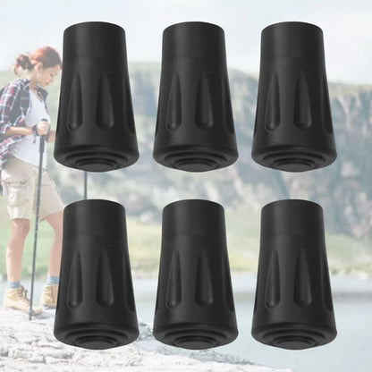 20pcs Non-slip Trekking Sticks Protector Cap Tip Walking Stick Bottom Pads Cover Buffer Lightweight for Climbing Hiking