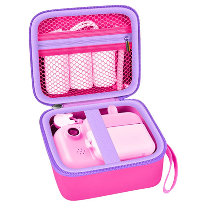 Kids Instant Print Camera Case Portable Storage Bag Toddler Digital Camera Print Paper Organizer Compatible With Most Brands