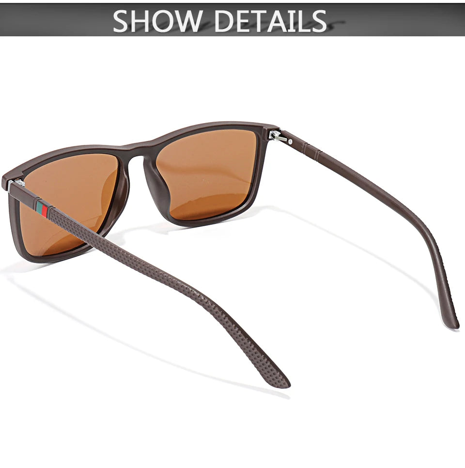 Men Women Fashion Cycling Sun Glasses  Travel Driving Fishing Male Eyewear UV400 Luxury Square Vintage Polarized Sunglasses