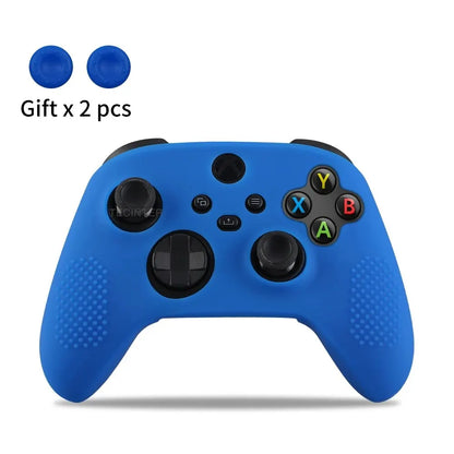 Silicone Protective Case Skin For Xbox Series X/S Controller Gamepad Accessories Thumbstick Grips Caps Joystick Cover Shell