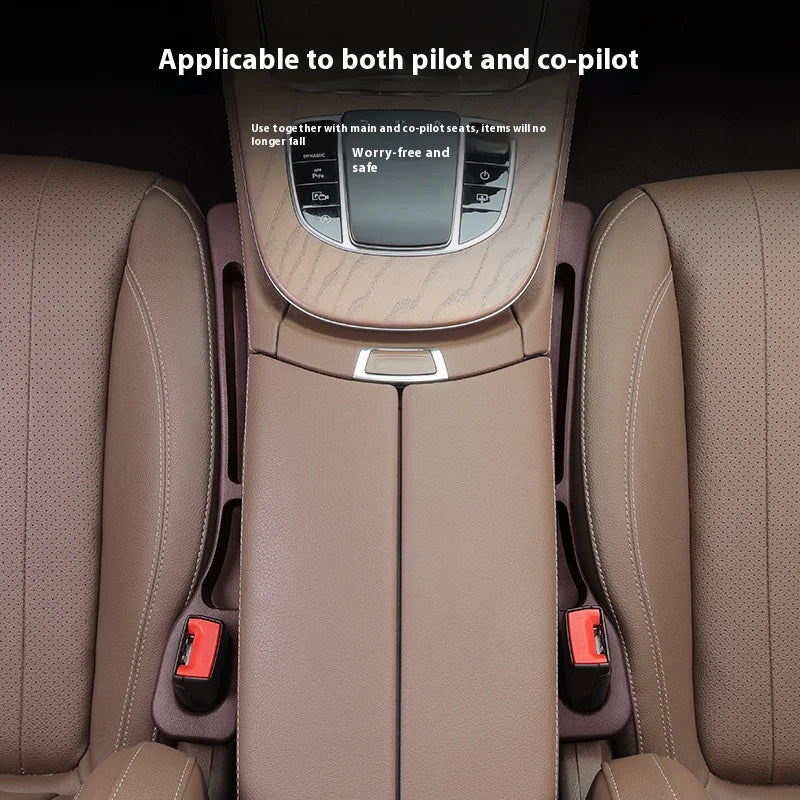 2pcs Creative and Practical Automotive Interior Products: Car Seat Gap Plug, Anti-leak Strip, Multi-functional Storage Box
