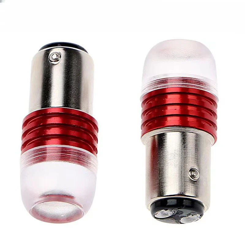 10pcs Car 12V LED Rear Taillight Tail Brake Light Strobe Flashing LED Lamp Motorcycle Warning Light Bulb Red Stronger Light
