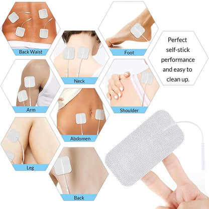10/50pcs Body Physiotherapy Tens Electrode Pad Electric Muscle Stimulator Massage Patches Conductive Gel Pulse Relieve Fatigue