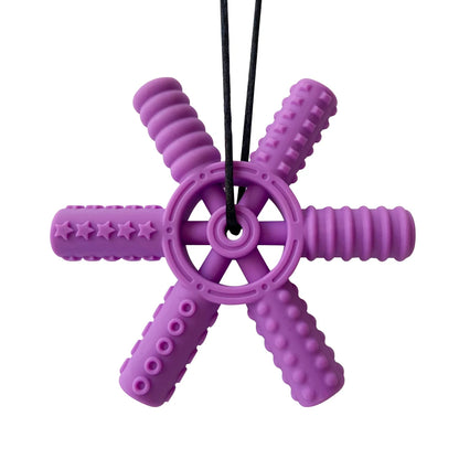1pcs Silicone Teether Kids Chew Necklace Sensory Chewy Pendant Oral Motor Toys Therapy Tools for Autism Children's Goods