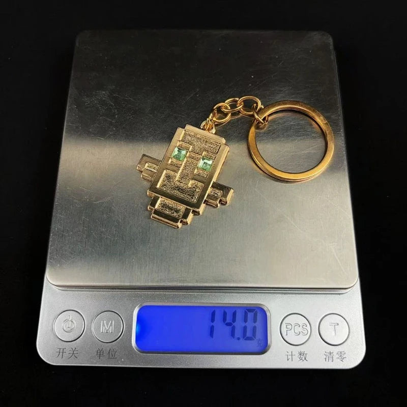 Game Totem of Undying Cosplay Keychain Alloy Cyberpunk Pendant Keyring Key Chain Bag Ornament Accessory Decoration Props