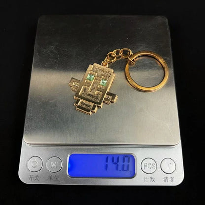 Game Totem of Undying Cosplay Keychain Alloy Cyberpunk Pendant Keyring Key Chain Bag Ornament Accessory Decoration Props