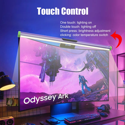 RGB Monitor Light Bar Strip Eye Care Dimmable Table Lamp for Work Game Learning Reading - Atmosphere Lighting