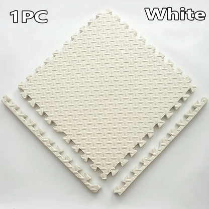 1-16PCS 30*30cm  Sports Gym Protection EVA Leaf Grain Floor Mats Yoga Fitness Non-Slip Splicing Rugs Thicken Shock Room Workout