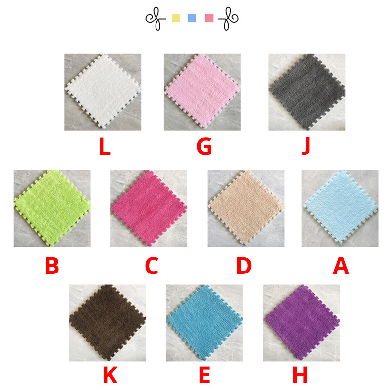 Soft Plush  Baby Play Mat EVA Foam Children's Carpet Interlocking Exercise Tiles Floor Carpet And Rug for Kids Pad 30*30 CM