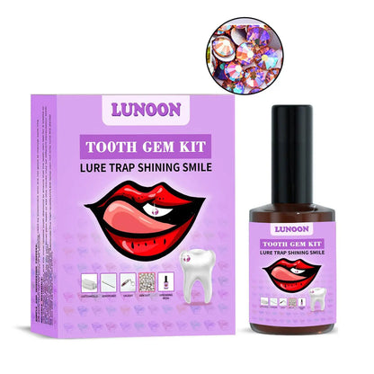 Tooth Jewelry Kit DIY Teeth Gems Set 7ml Glues Light Firm Reliable Clear Precious Stone Crystal Tooth Ornaments Jewellery