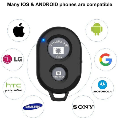 Bluetooth Camera Remote for Smartphones Wireless Control Compatible with iPhone Android for Photos Videos Clicking