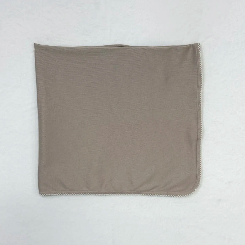 Ali layette SS26 Trimming Ribbed Cotton Family Matching Collection hat  blanket Rompers Sets